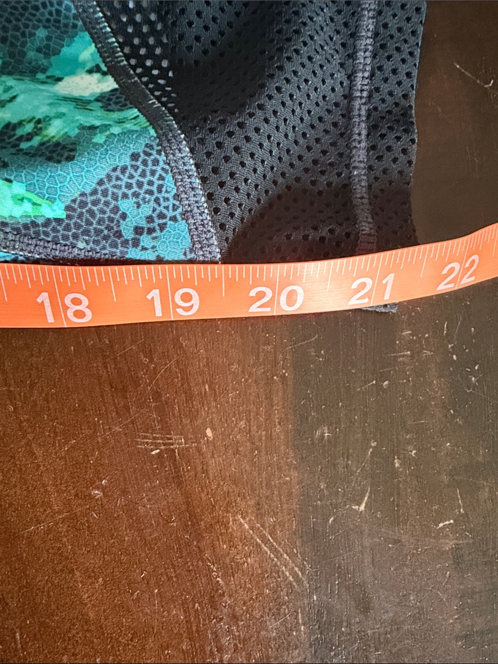 Athleta Black Leggings with Teal & Green Tropical Print - Picture 10 of 10